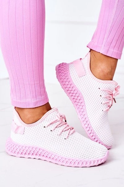 Damskie Sportowe Buty Slip-on Jasnoróżowe Run Away