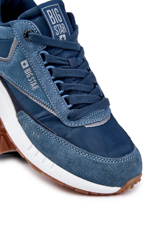 Męskie Sportowe Buty Big Star KK174022 Granatowe
