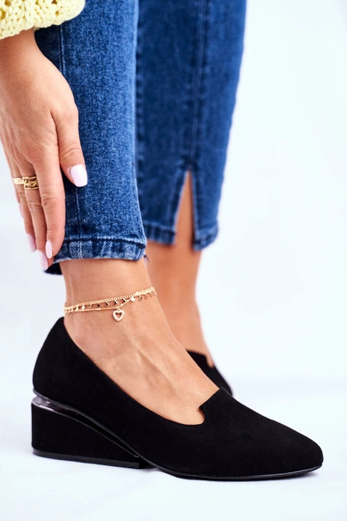 Damskie Półbuty Exquisite Czarne 1205