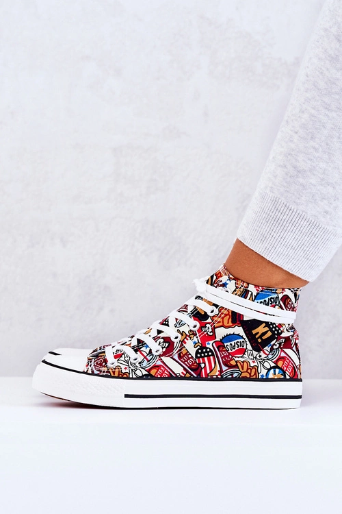 Wysokie Trampki Logowane Multikolor Nollie