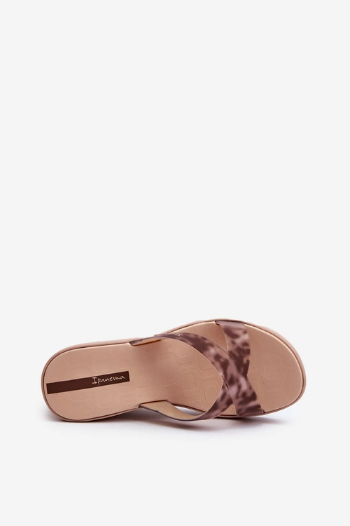 Klapki Damskie Na Koturnie 83520 Ipanema High Fashion Slide Fem Beżowe