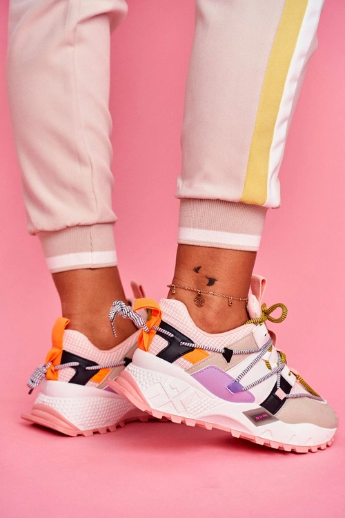 Damskie Sportowe Obuwie Różowe LA91 Be One