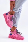 Wsuwane Modne Sneakersy Różowe Evolution