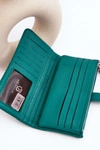 Damski Pojemny Portfel Zielony Aenima