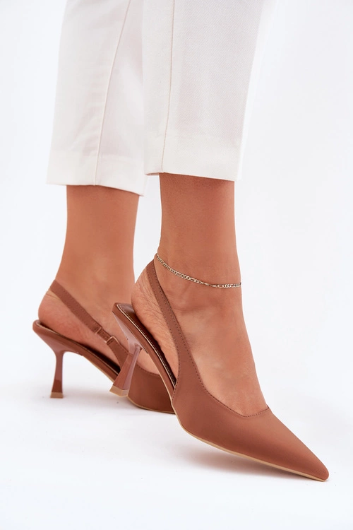 Sandały Damskie Na Szpilce Camel Lunira