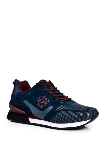 Sportowe Męskie Buty Sneakersy Big Star Zielone GG174549