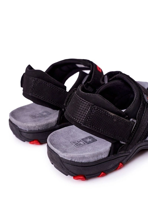 Sportowe Sandały Męskie Czarne Else