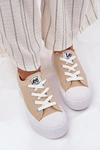 Trampki Damskie Na Platformie LEE ISLA C WOMEN LOW 50251001 Beżowe