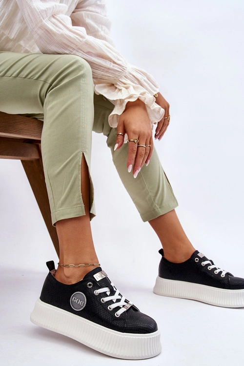 Damskie Sneakersy Buty Sportowe GOE JJ2N4127 Czarne