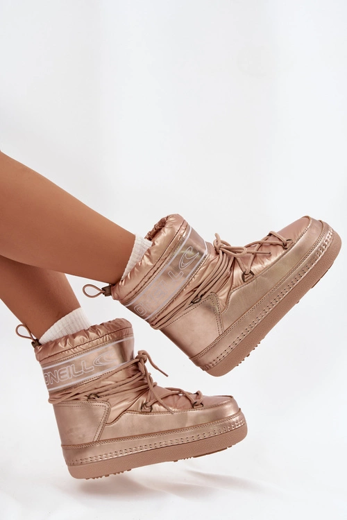 Śniegowce Damskie Z Wiązaniem O'NEILL LISA WOMEN HIGH 90253012.99U Złote