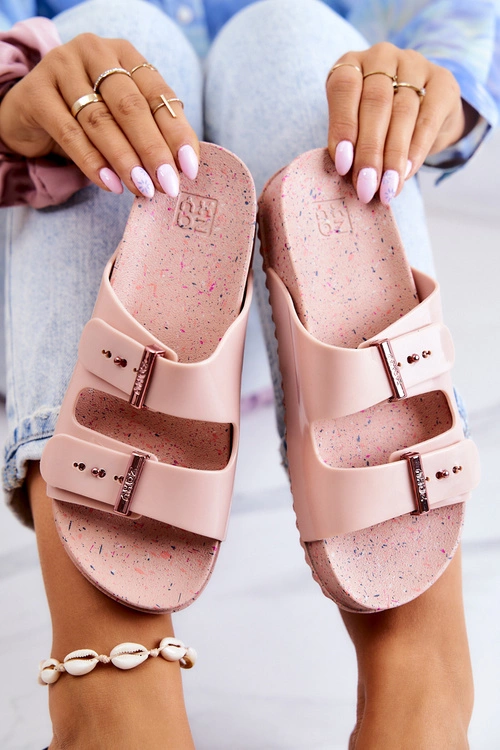 Modne Pachnące Klapki ZAXY JJ285083 Jasnoróżowe