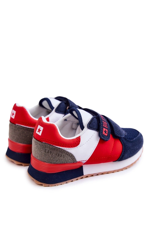 Dziecięce Sportowe Buty Memory Foam Big Star JJ374256 Granatowo-Czerwone