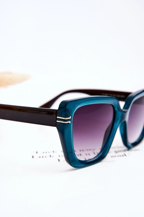 Klasyczne Damskie Okulary Przeciwsłoneczne V110061 Zielono-Czarne