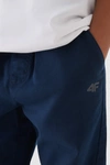Chłopięce Spodnie Joggery Casual Gładkie 4F 4FJWMM00TTROM0812-31S Granatowe