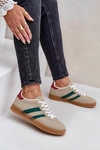 Sneakersy Damskie Niskie Beżowe Ennorwen