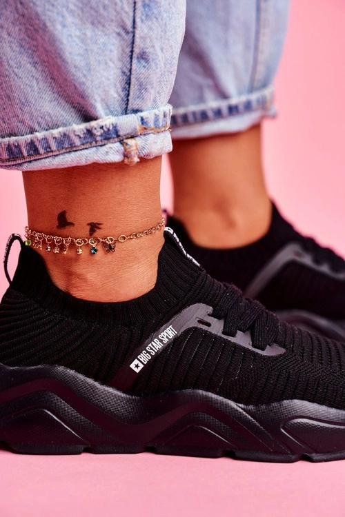 Damskie Sportowe Obuwie Big Star Czarne FF274955