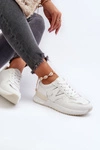 Sneakersy Damskie Z Eko Skóry Białe Kaimans
