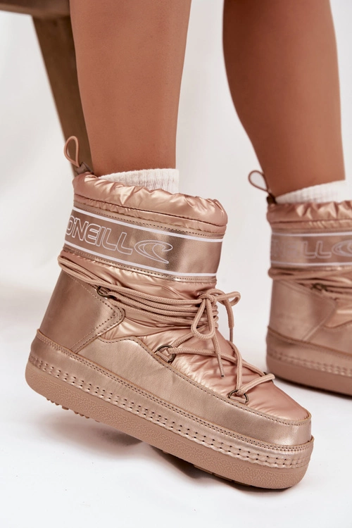 Śniegowce Damskie Z Wiązaniem O'NEILL LISA WOMEN HIGH 90253012.99U Złote