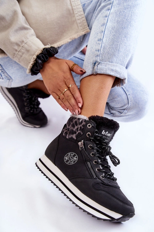 Damskie Botki Ocieplane Lee Cooper LCJ-22-31-1448 Czarne