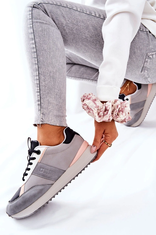 Sportowe Buty Memory Foam Big Star II274398 Szaro-Czarne