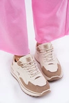 Sneakersy Damskie Big Star RR274A216 HI-POLY SYSTEM Beżowe
