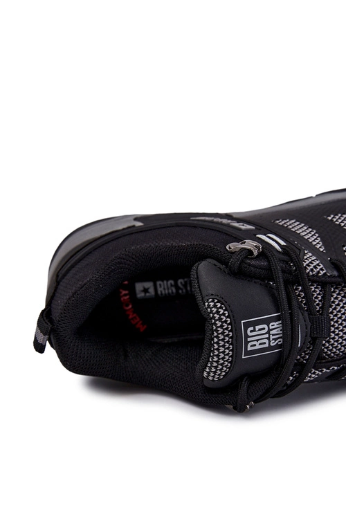 Męskie Buty Sportowe Trapery Memory Foam Big Star KK174105 Czarne