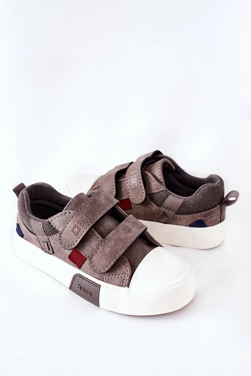 Dziecięce Trampki Na Rzepy Big Star II374018 Szare