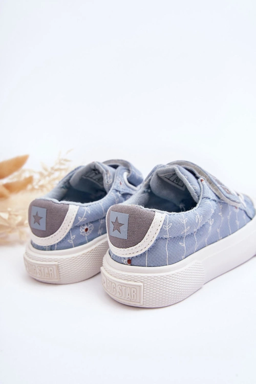 Dziecięce Materiałowe Trampki BIG STAR JJ374101 Niebieskie