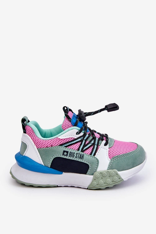 Dziecięce Buty Sportowe Memory Foam System Big Star LL374219 Różowo-Zielone