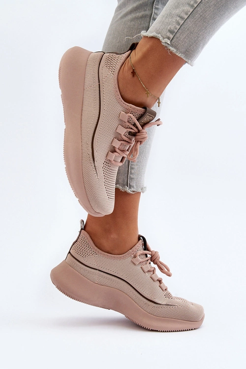 Damskie Buty Sportowe Big Star NN274664 Nude