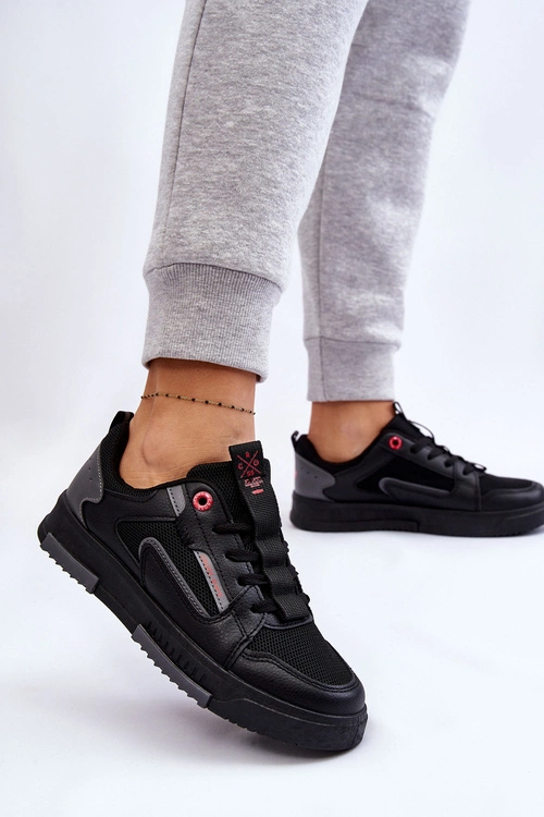 Damskie Niskie Sneakersy Cross Jeans LL2R4012C Czarne