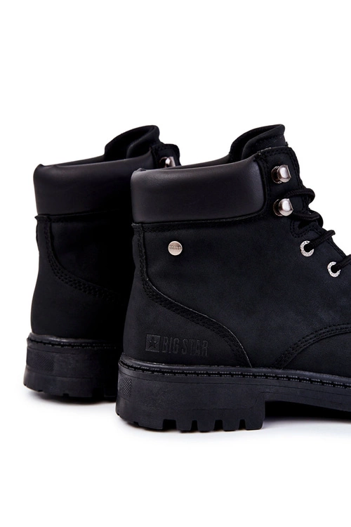 Męskie Botki Trapery Memory Foam Big Star KK174209 Czarne