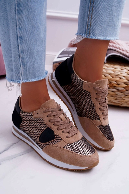 Damskie Sportowe Buty Beżowe Mundo