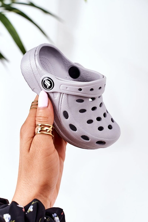 Klapki Dziecięce Piankowe Kroksy Szare Lucas