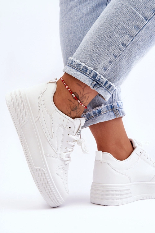 Damskie Klasyczne Sportowe Buty Białe Avra