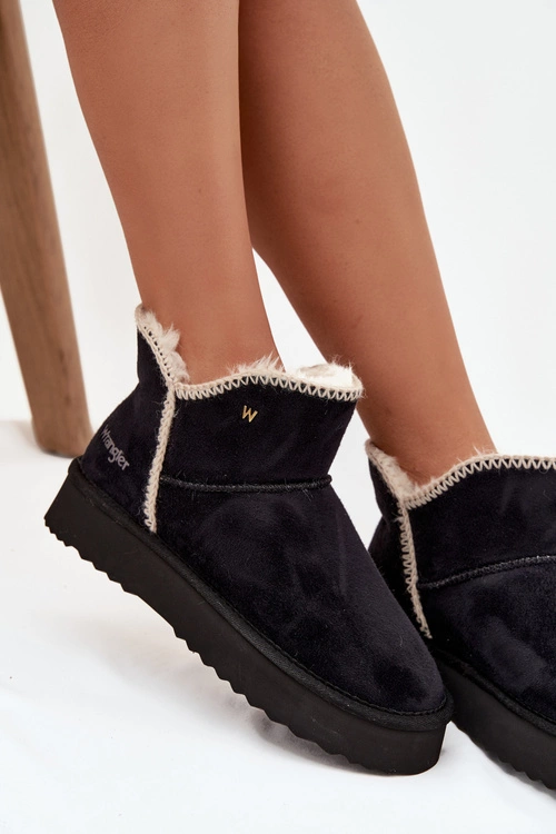 Śniegowce Damskie Na Platformie Wrangler 20253093.25Y Czarne