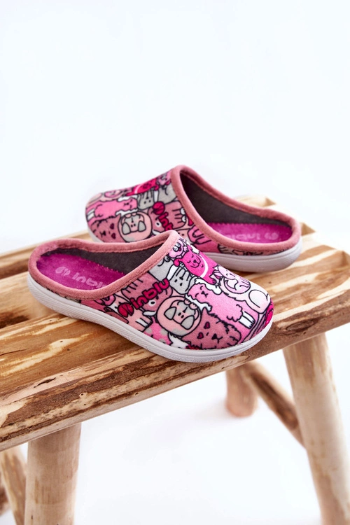 Dziecięce Papcie Wsuwane Inblu B9000046 Różowe