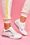 Sportowe Damskie Buty Sneakersy Białe Helly