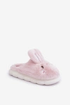Futrzane Kapcie Z Motywem Króliczka Różowe Natasha