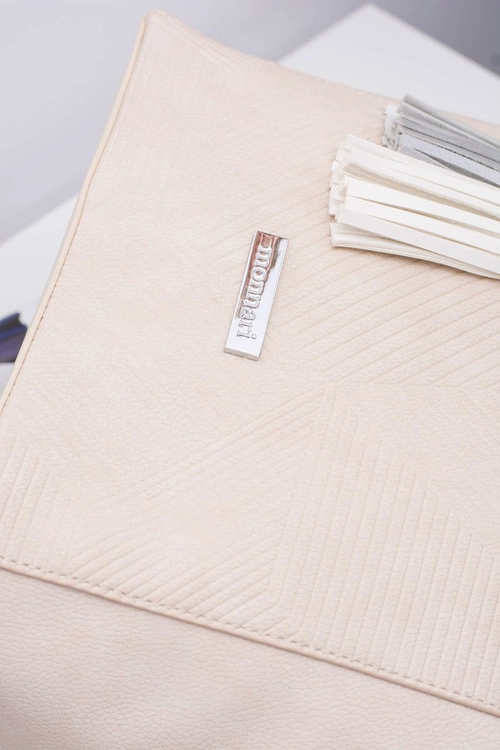 Damska Beżowa Torebka Shopper Worek Monnari