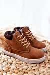 Dziecięce Ocieplane Sportowe Buty Big Star BB374131BS Camel