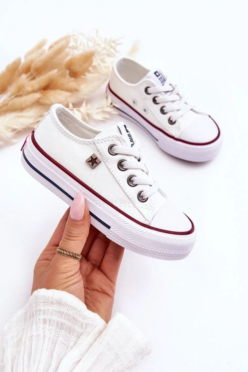 Dziecięce Klasyczne Trampki Big Star DD374160 Białe