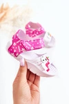 Dziecięce Lekkie Sandały Z Ozdobami Biało-Różowe Trusty