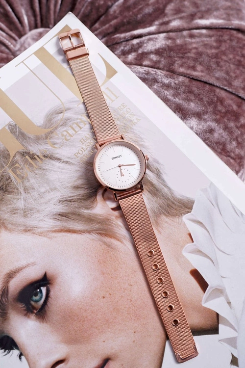 Damski Zegarek Ernest Złoty Róż Fermm