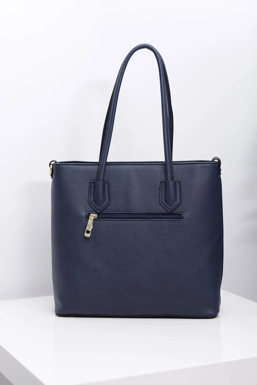 Damska Duża Granatowa Klasyczna Torebka