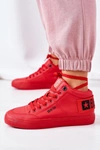 Damskie Ocieplane Sportowe Buty Big Star EE274354 Czerwone