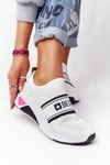 Sportowe Buty Slip-On Memory Foam Big Star HH274538 Białe