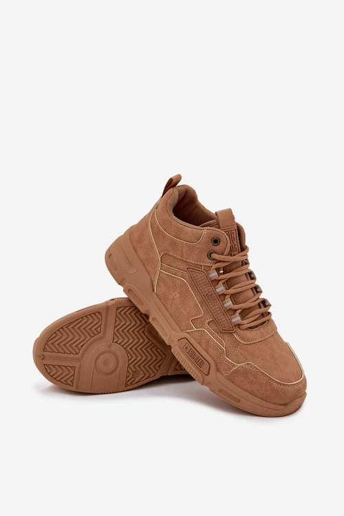 Sneakersy Męskie Big Star SS174281 HI-POLY SYSTEM Jasnobrązowe