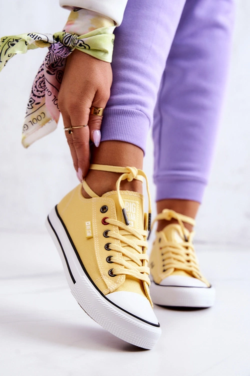 Niskie Trampki Damskie Big Star JJ274A002 Żółte