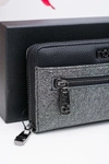 Stylowy Damski Czarno Szary Portfel Nobo
